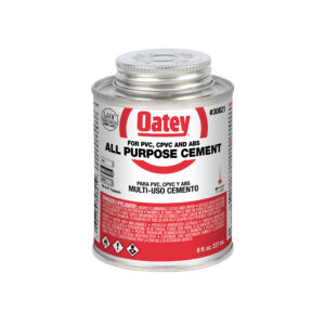 Oatey 8oz All-Purpose ABS, PVC and CPVC Clear Cement