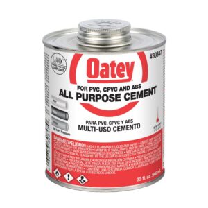 Oatey All-Purpose ABS, PVC and CPVC Clear Cement