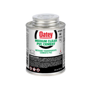 Oatey 8oz Medium Clear PVC Cement