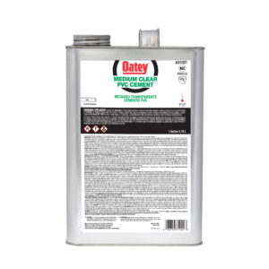 Oatey Gallon Medium Clear PVC Cement