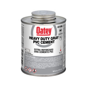 Oatey 16oz Heavy Duty Gray PVC Cement