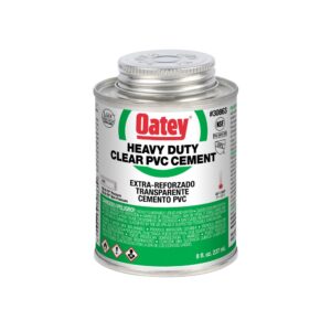 Oatey 8oz Heavy Duty Clear PVC Cement